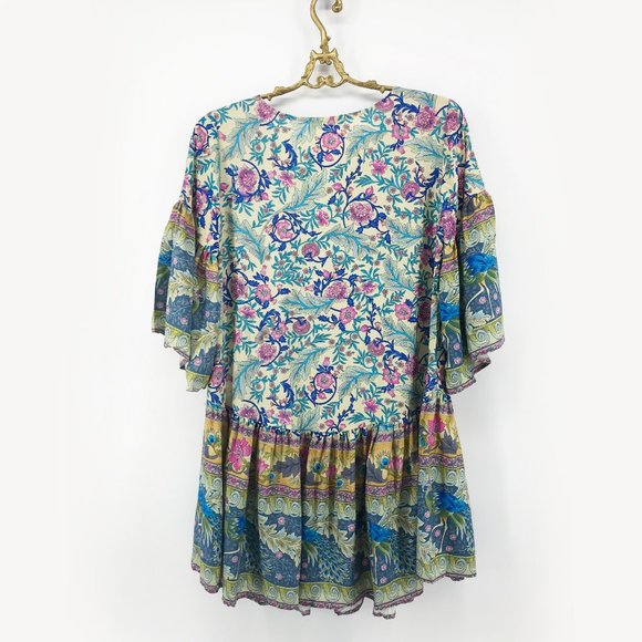 LAST ONE🌺Summer Floral Boho Mini Dress - Picture 7 of 14